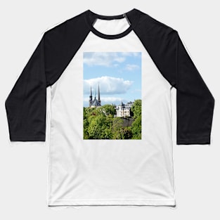 EU; Europe; Luxembourg; Luxembourg; City; Cathedral; Church; old town; park Baseball T-Shirt